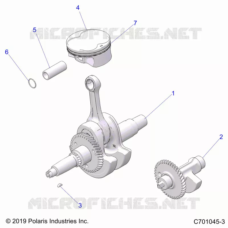 ENGINE, CIGUEÑAL, PISTON AND BALANCE SHAFT