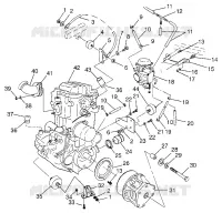 MONTAJE DEL MOTOR Magnum 4X4 W97AC42A, Swedish Magnum 4X4 S97AC42E and Norweg (4940834083A009)