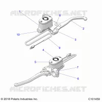 FRENO FRONTAL BRAKE LEVER AND MASTER CYLINDER