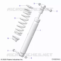 SUSPENSION, SHOCK TRASERO