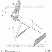 SUSPENSION, A-ARM AND PUNTAL MOUNTING