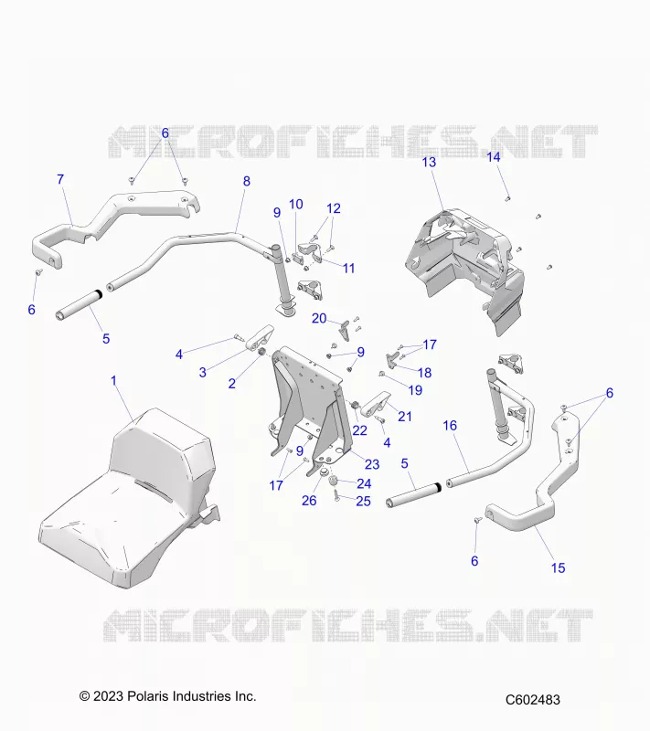 BODY, PASSENGER ASIENTO AND ARM REST ASM.