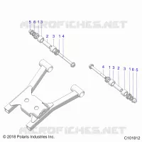 SUSPENSION TRASERA A-ARM MOUNTING AND BUSHINGS