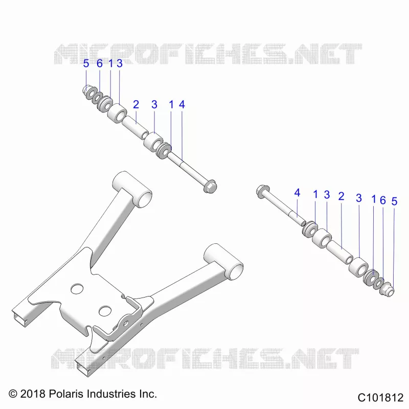 SUSPENSION TRASERA A-ARM MOUNTING AND BUSHINGS