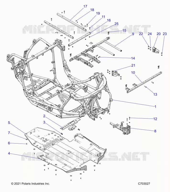 CHASSIS, MAIN FRAME AND ESQUÃD PLATES