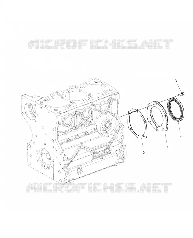 ENGINE, CIGUEÑAL OIL SEAL FLANGE