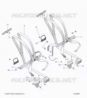 ASIENTO BELT MOUNTING, FRONT, 6 POINT