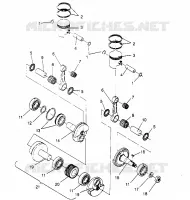 PISTÓN Y CIGÜEÑAL  500 EFI 0952774, EFI SKS 0952574,   EFI SKS PT 09529 (4929052905C013)
