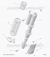 SUSPENSION, REAR MONTAJE DE DESCARGA, STANDARD/PREMIUM