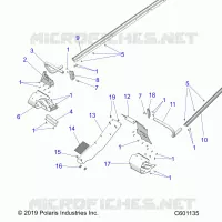 CHASSIS, PROTECCIÃ³N DEL EMBRAGUE, FOOTRESTS, TUNNEL GRIPS