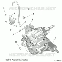 DRIVE TRAIN, PRINCIPAL GEARCASE MOOUNTING