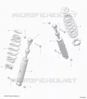SUSPENSION TRASERA SHOCK AND MOUNTING
