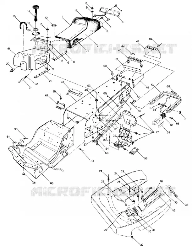 CHASIS AND ASIENTO 400 and 650 (4915411541001A)