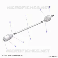 TREN, HALF SHAFT, FRONT