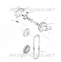 BOMBA DE AGUA XLT SP 0966676 and  EUROPEAN XLT SP E966676 (4931703170C012)