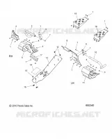 CHASSIS, PROTECCIÓN DEL EMBRAGUE AND FOOTRESTS