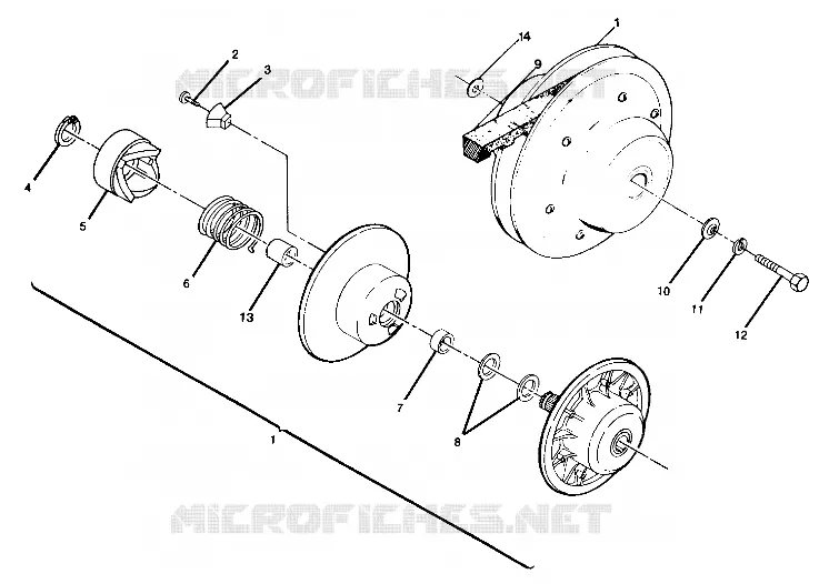 accionado de embrague ASSEMBLY Trail Boss / W928527 (4922892289024A)