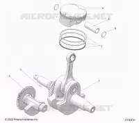 ENGINE, CIGUEÑAL, PISTON AND BALANCE SHAFT