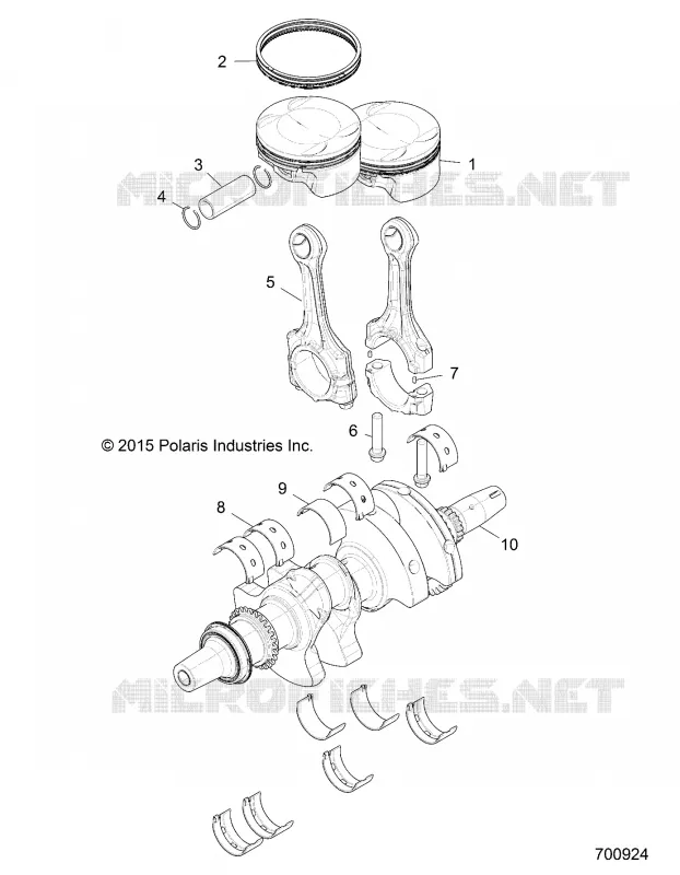 ENGINE, CIGUEÑAL AND PISTON