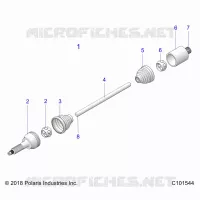 TREN, REAR DRIVE SHAFT 