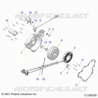ENGINE, STATOR AND FLYRUEDA