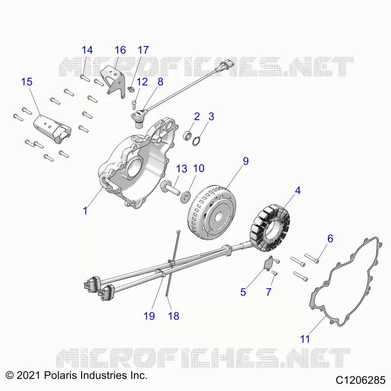 ENGINE, STATOR AND FLYRUEDA
