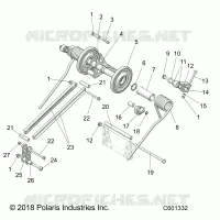 SUSPENSION, TRASERO ARM PAR