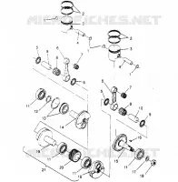 PISTÓN Y CIGÜEÑAL 440 0952760, 440 SKS 0952560,  AND EUROPEAN 440 SKS E (4929032903C010)