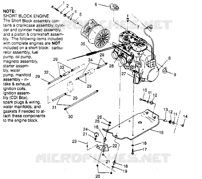 MONTAJE DEL MOTOR  500 EFI 0952774, EFI SKS 0952574,   EFI SKS PT 0952974, an (4929052905C005)