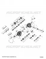 DRIVE TRAIN, PRINCIPAL GEARCASE INTERNALS