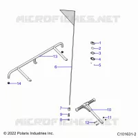 PARACHOQUE, REAR, FLAG, BEACON, AND PASS HANDLE