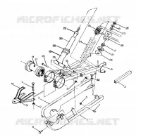 Trasera del brazo oscilante y CHOQUE 250 4x6 / W928627 (4922902290031A)