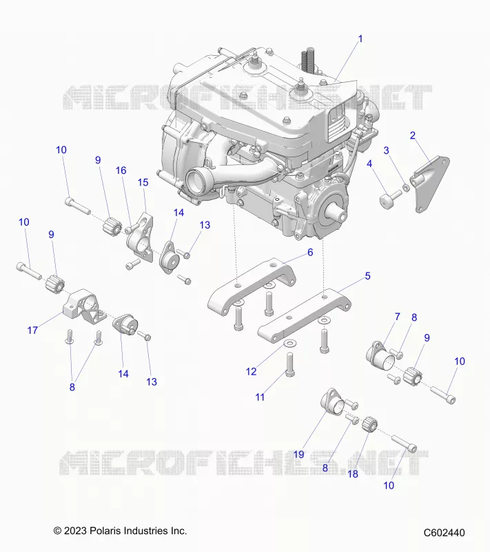 MOTOR, MOUNTING & LONG BLOCK