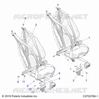 ASIENTO BELT MOUNTING