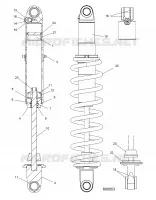 SUSPENSION, SHOCK TRASERO TRACK