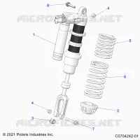 SUSPENSION, CHOQUE FRONTAL MOUNTING