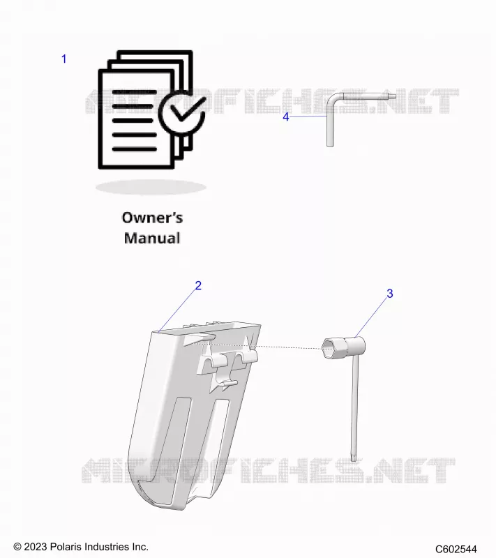 REFERENCES, TOOLS, BELT HOLDER, AND EL MANUAL DEL PROPIETARIO