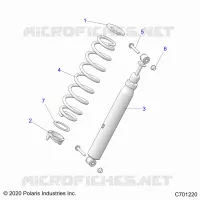SUSPENSION, REAR MONTAJE DE DESCARGA