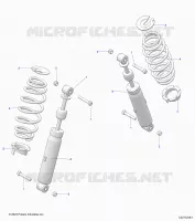 SUSPENSION TRASERA SHOCK AND MOUNTING