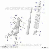 SUSPENSION, PUNTAL DELANTERO