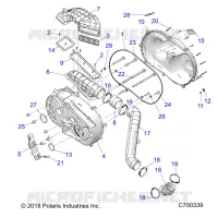 DRIVE TRAIN, TAPA DEL EMBRAGUE AND DUCTING