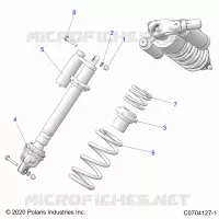SUSPENSION, CHOQUE FRONTAL MOUNTING