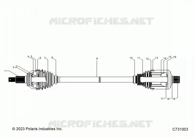TREN, REAR HALF SHAFT