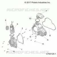ENGINE, ALTERNADOR  COVER HVAC