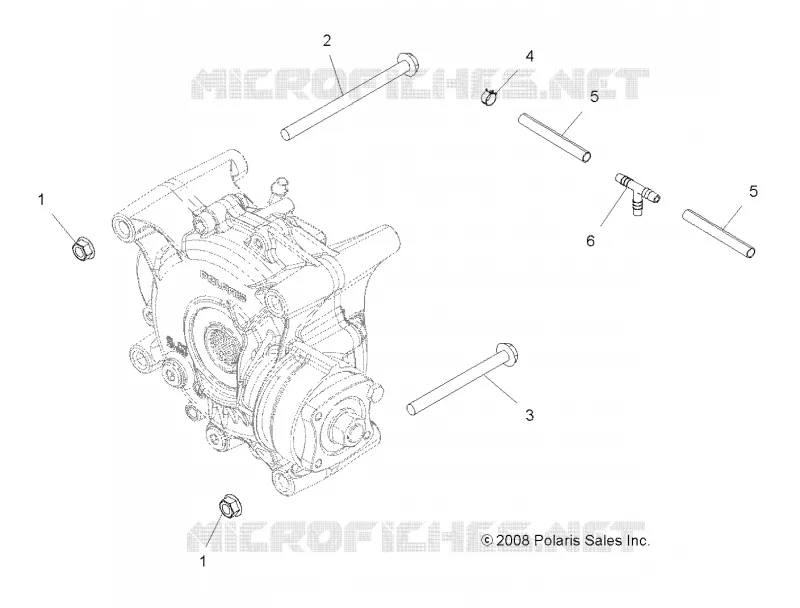 TREN, GEARCASE MOUNTING, REAR