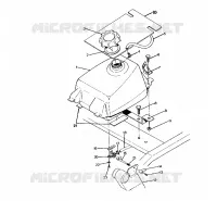 MONTAJE DEL DEPÓSITO DE COMBUSTIBLE 250 6x6 / W928727 (4922842284004A)