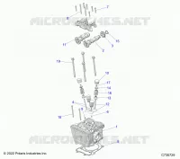 ENGINE, CULATA, CAMS AND VALVES