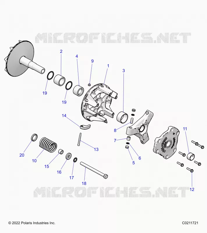 TREN, PRIMARY CLUTCH