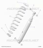 SUSPENSION, REAR MONTAJE DE DESCARGA EVAP