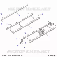 CHASIS, SEAT SUPPORTS- G20GMJ99AP/BP/AG (C700819-3)